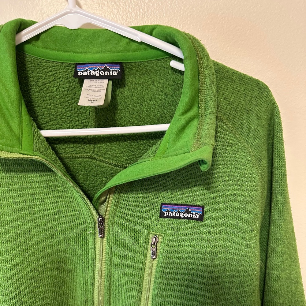 Patagonia Green Quarter Zip Fleece
